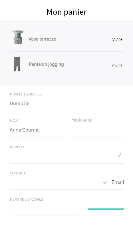 création marketplace produit